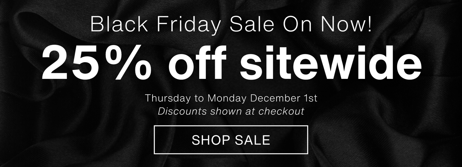 Black Friday sale 25% off everything Tyneham products