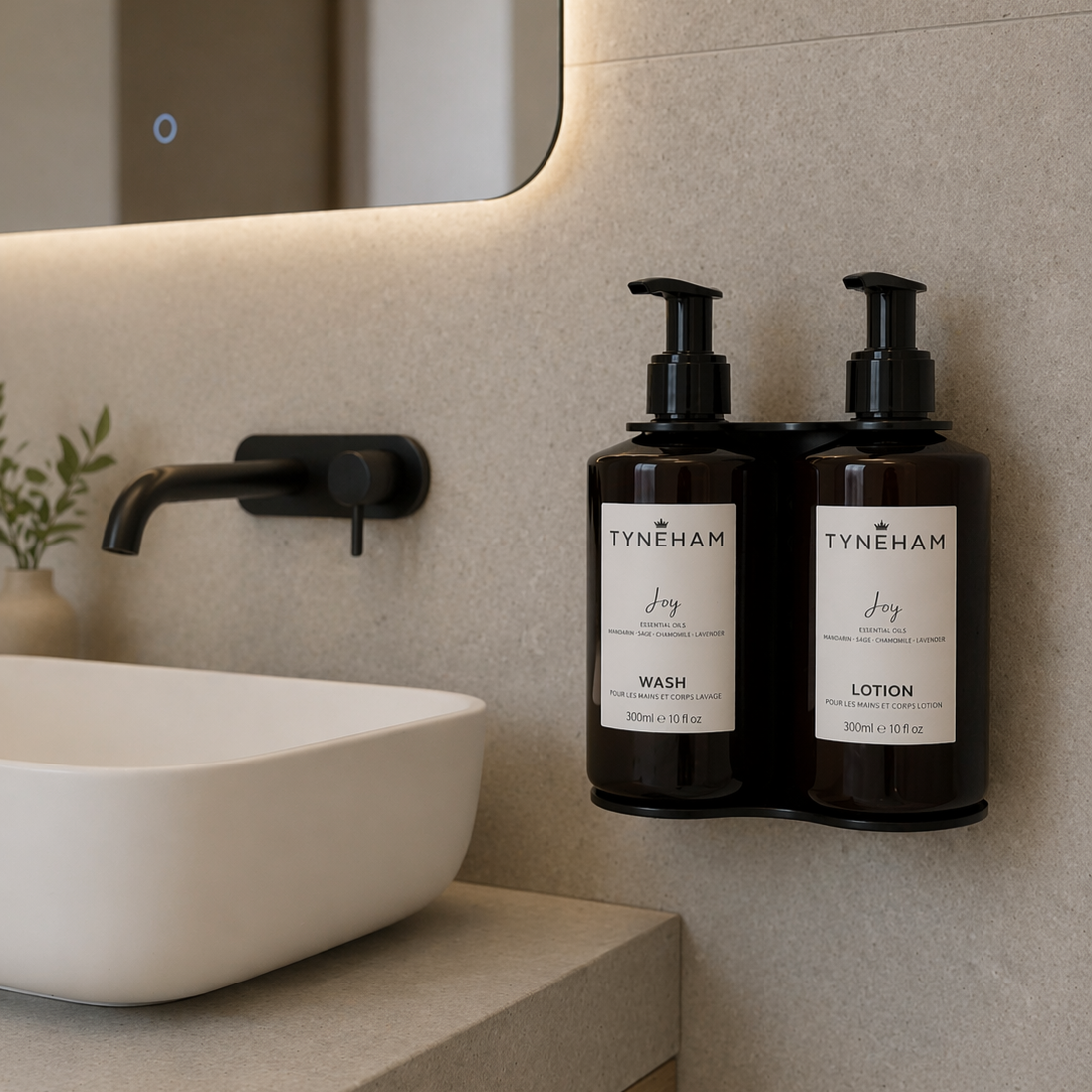 Double 300ml Standard Wall Mounted Holder