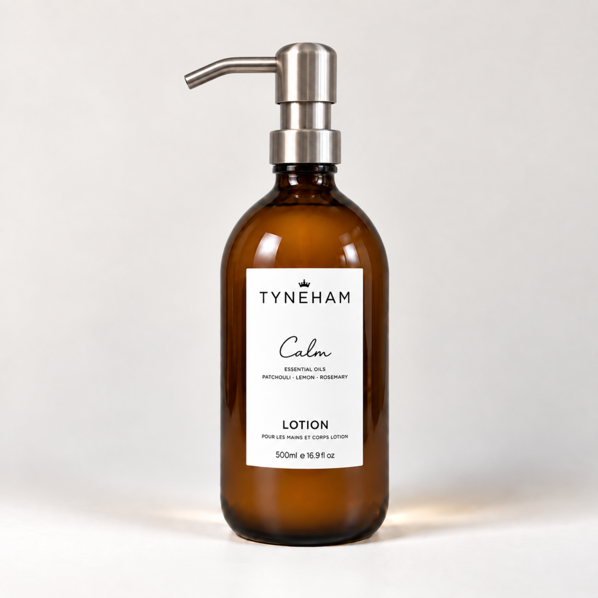 Calm Hand &amp; Body Lotion Glass Bottle