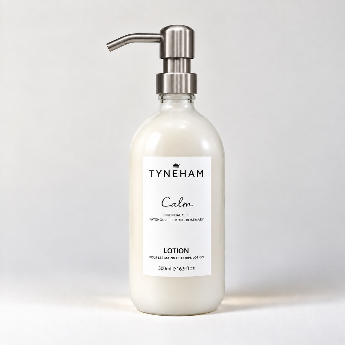 Calm Hand &amp; Body Lotion Glass Bottle