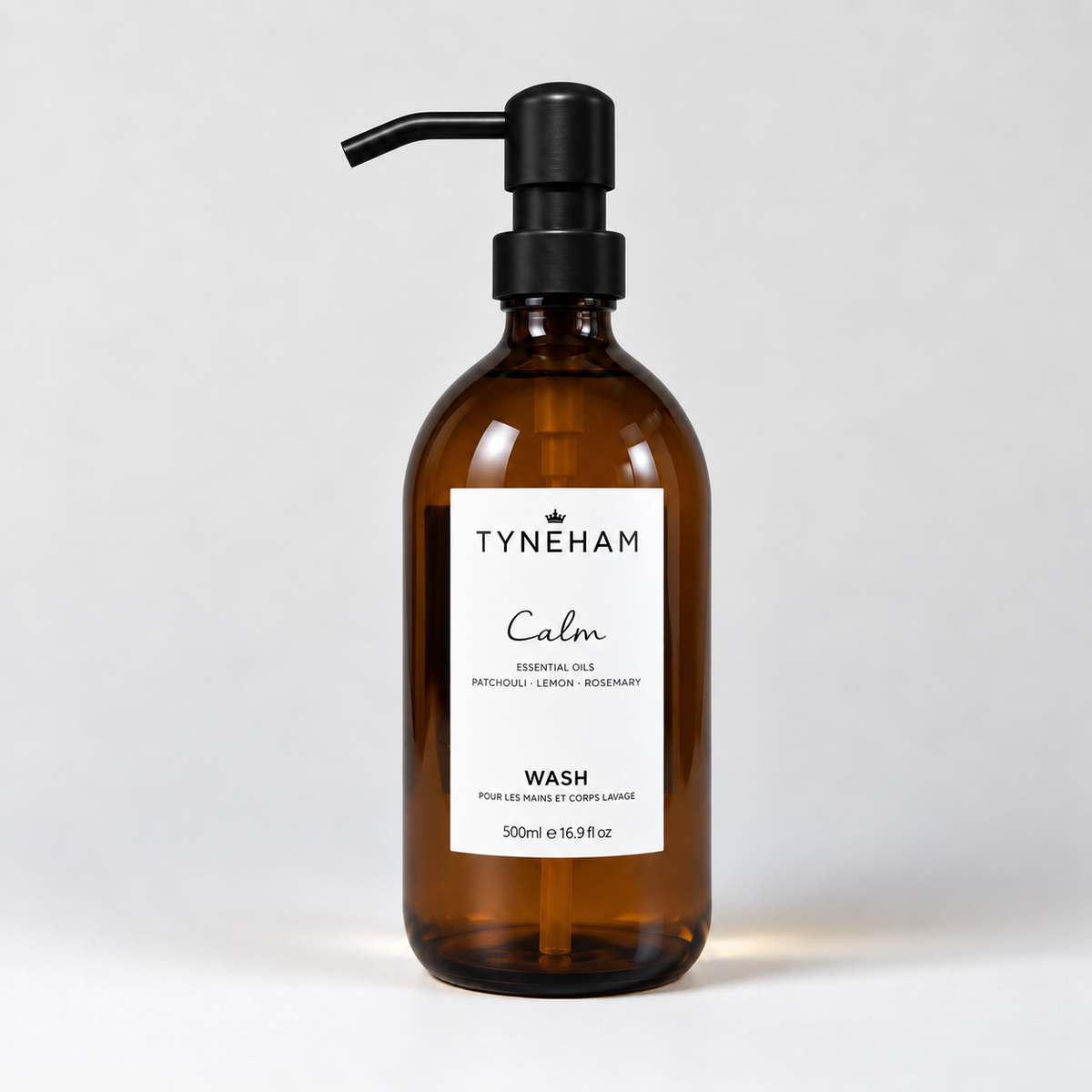 Calm Hand &amp; Body Wash Glass Bottle