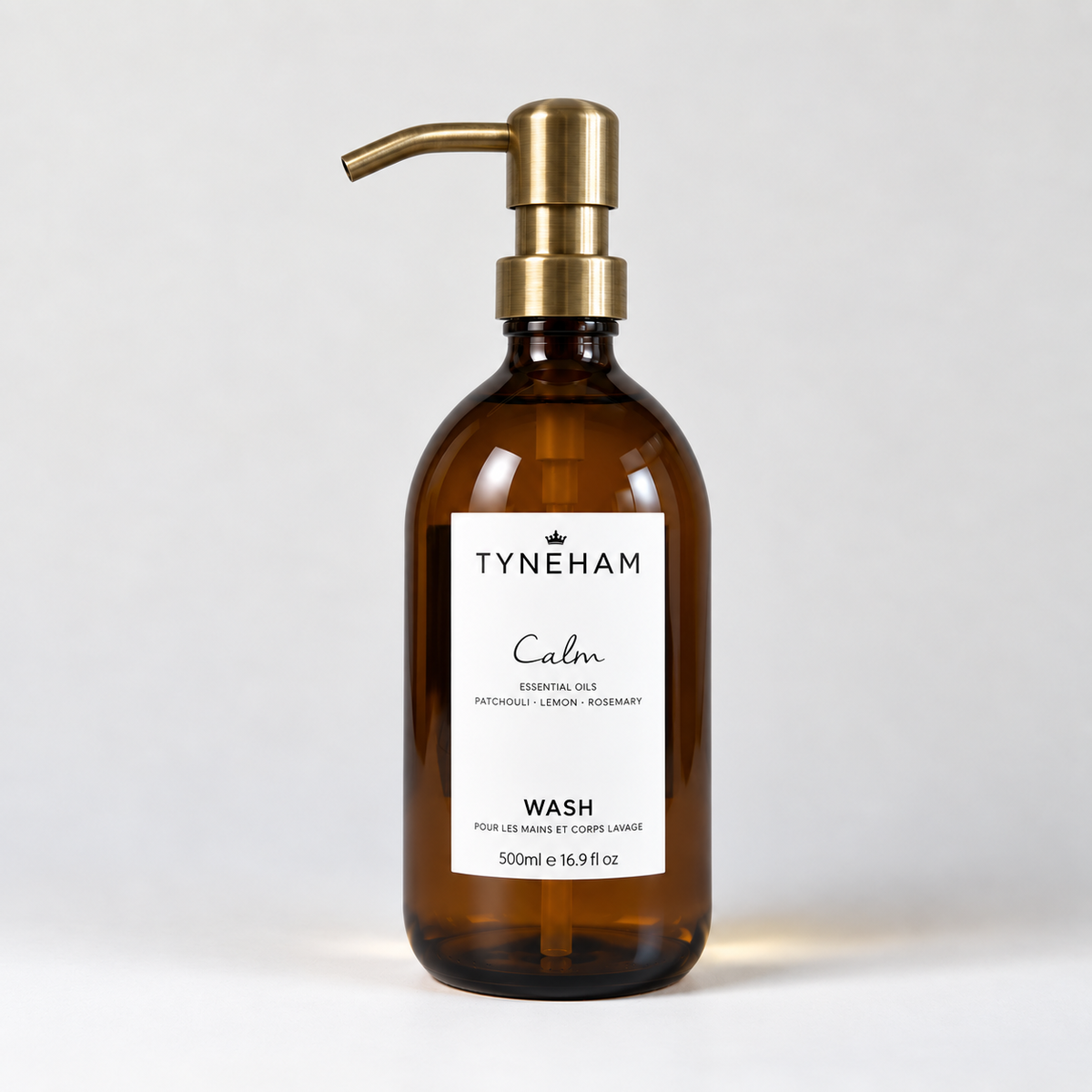 Calm Hand &amp; Body Wash Glass Bottle