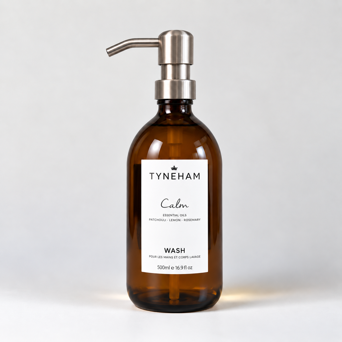 Calm Hand &amp; Body Wash Glass Bottle