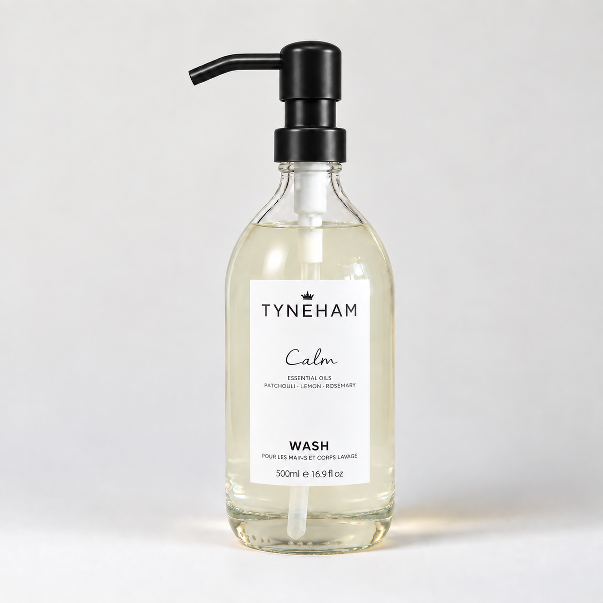 Calm Hand &amp; Body Wash Glass Bottle