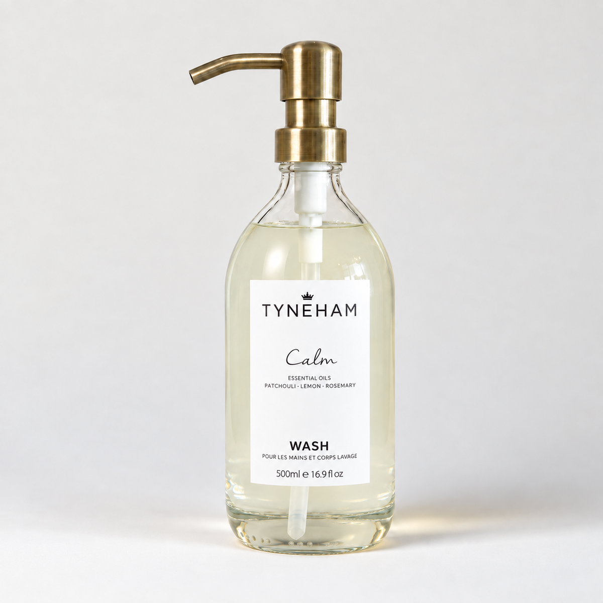Calm Hand &amp; Body Wash Glass Bottle