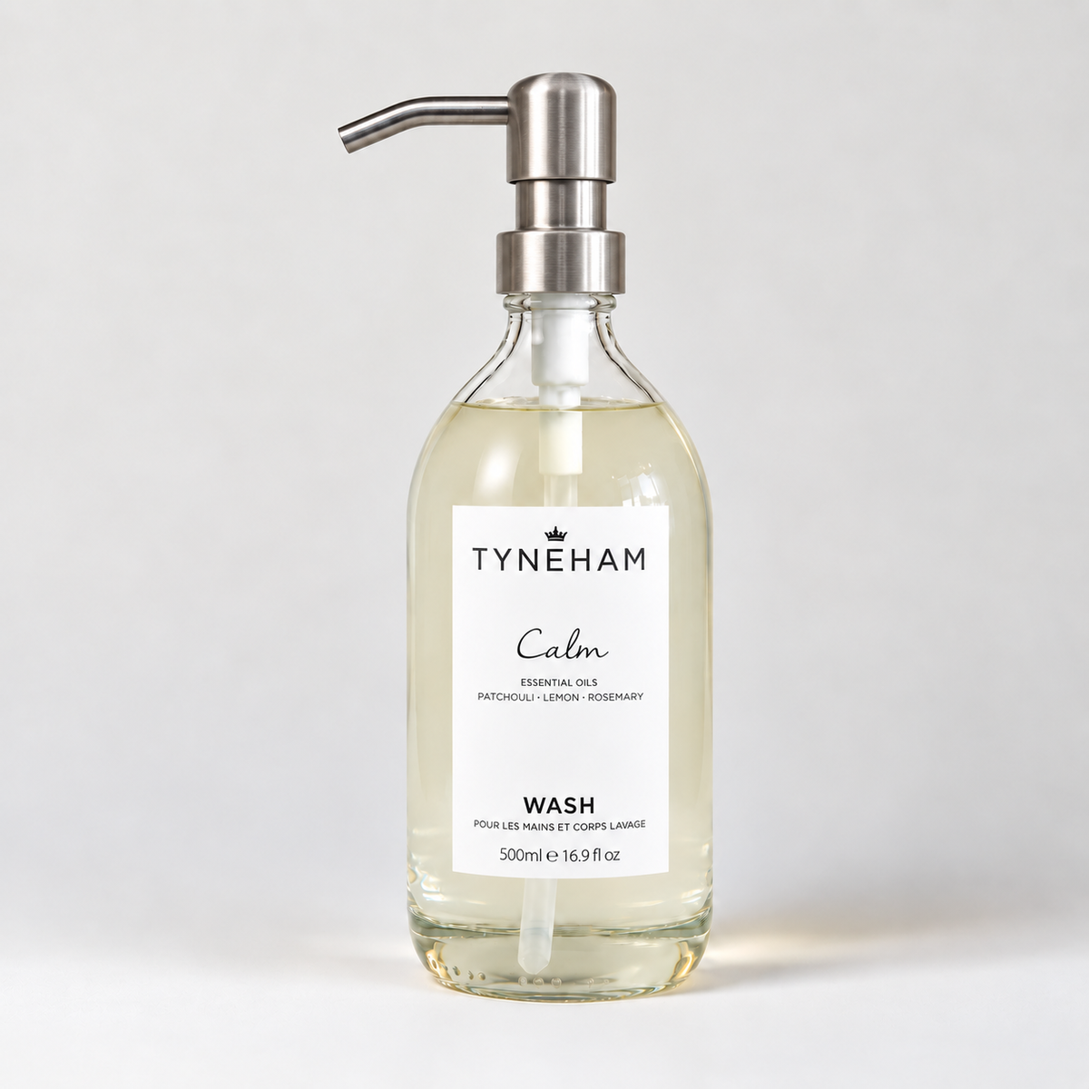 Calm Hand &amp; Body Wash Glass Bottle